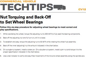 Timken Bearing Set Chart