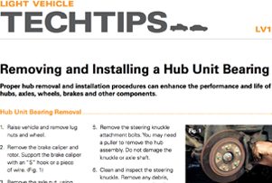 Wheel Bearing Set Chart