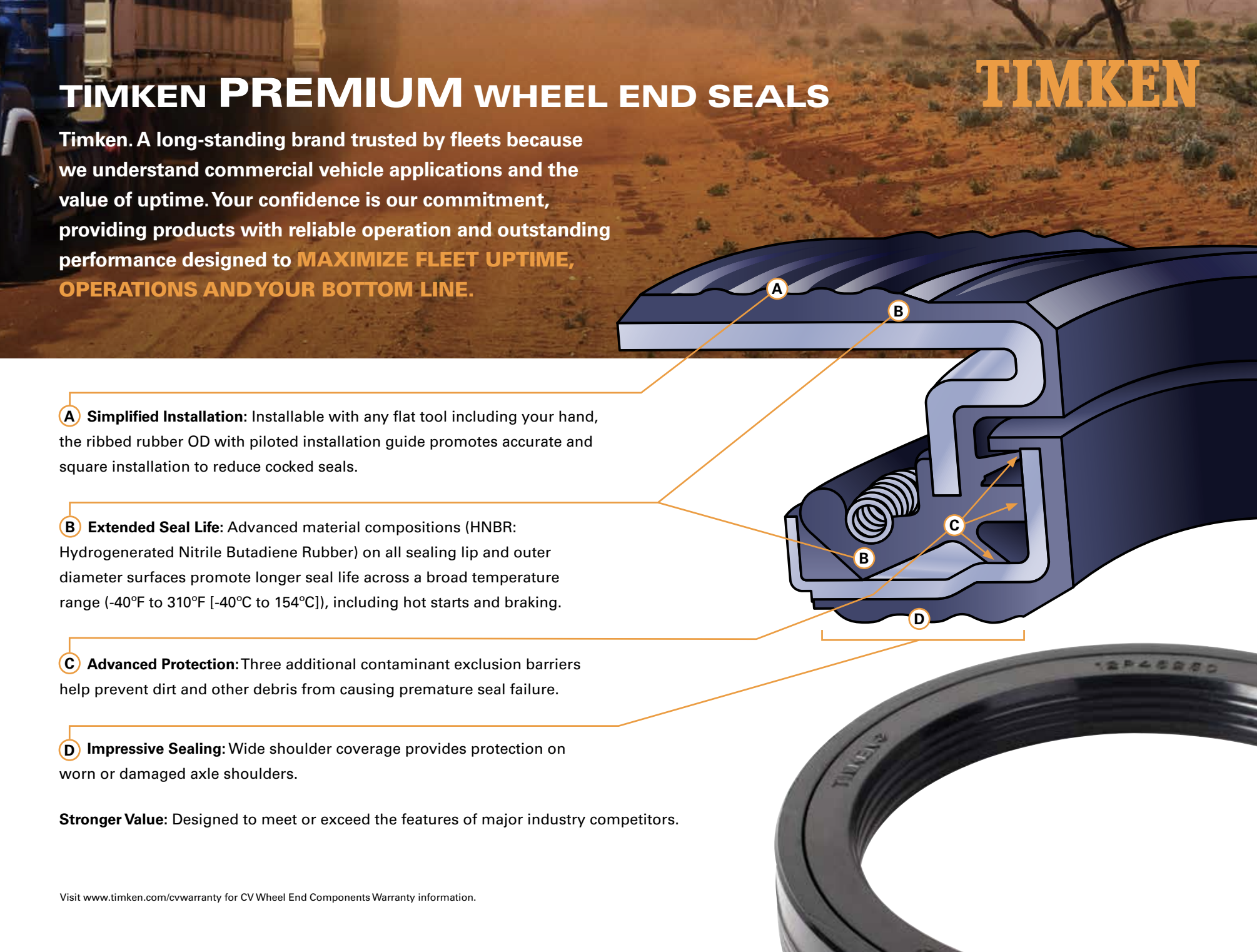 Timken Premium Wheel End Seals Overview
